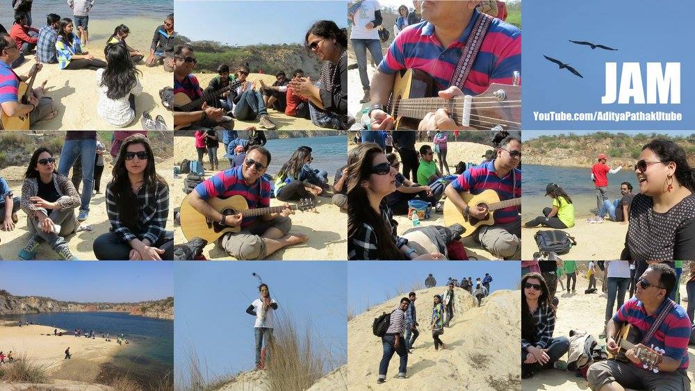 Jamming by the hidden beach :)